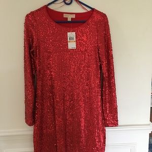 MICHAEL KORS Dress Red Sequin Party dress
